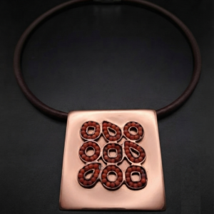 Collier "Helios" corallo rosso argento 925/1000