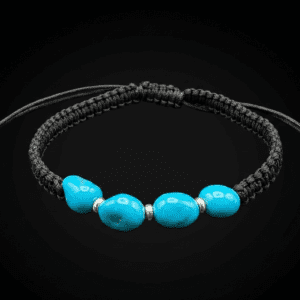 Bracciale "Andros" turchese ricostruito e argento 925/1000
